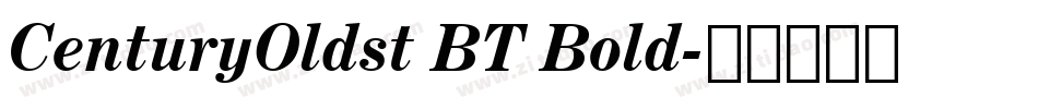 CenturyOldst BT Bold字体转换